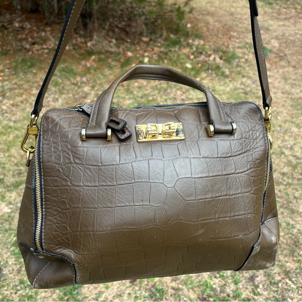 Furla Croc Embossed Leather Crossbody Bag Saks 5th Ave Exclusive